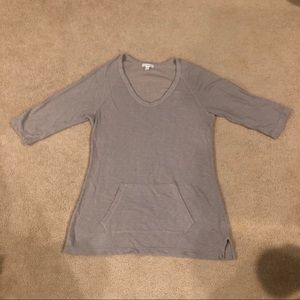 James Perse French Terry Tunic 3/4 sleeve